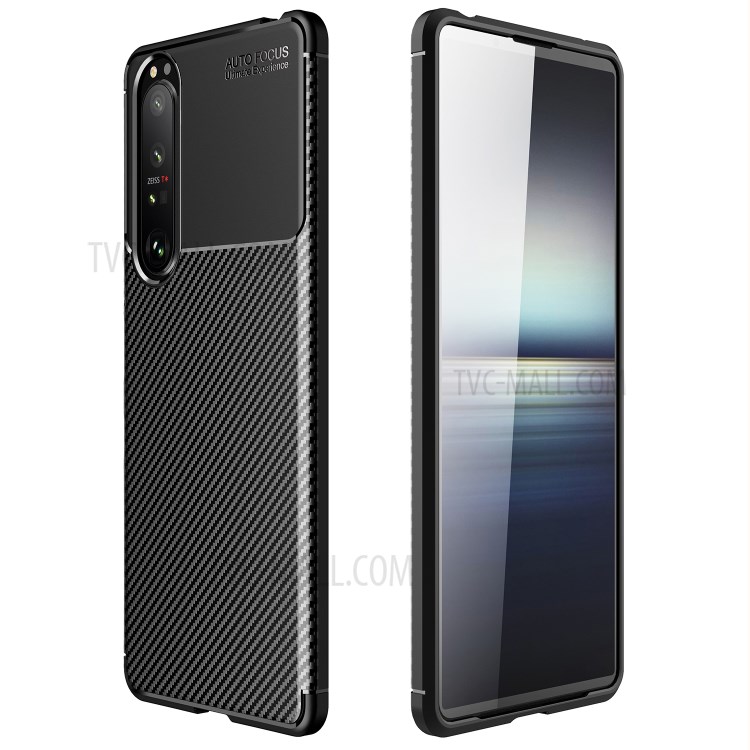 Case Sony Xperia 1 III 5G # Pre-orde * เคส TPU นุ่ม ยืดหยุ่นและทนทาน เนื้อคาร์บอนไฟเบอร์ ดูดี และสบายมือ *