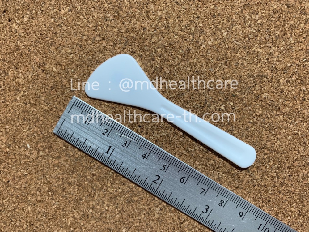 ไม้พายพลาสติก ไม้พายตักครีม ขนาด8.1*2.5cm.(100ชิ้น/ชิ้นละ1.5฿)