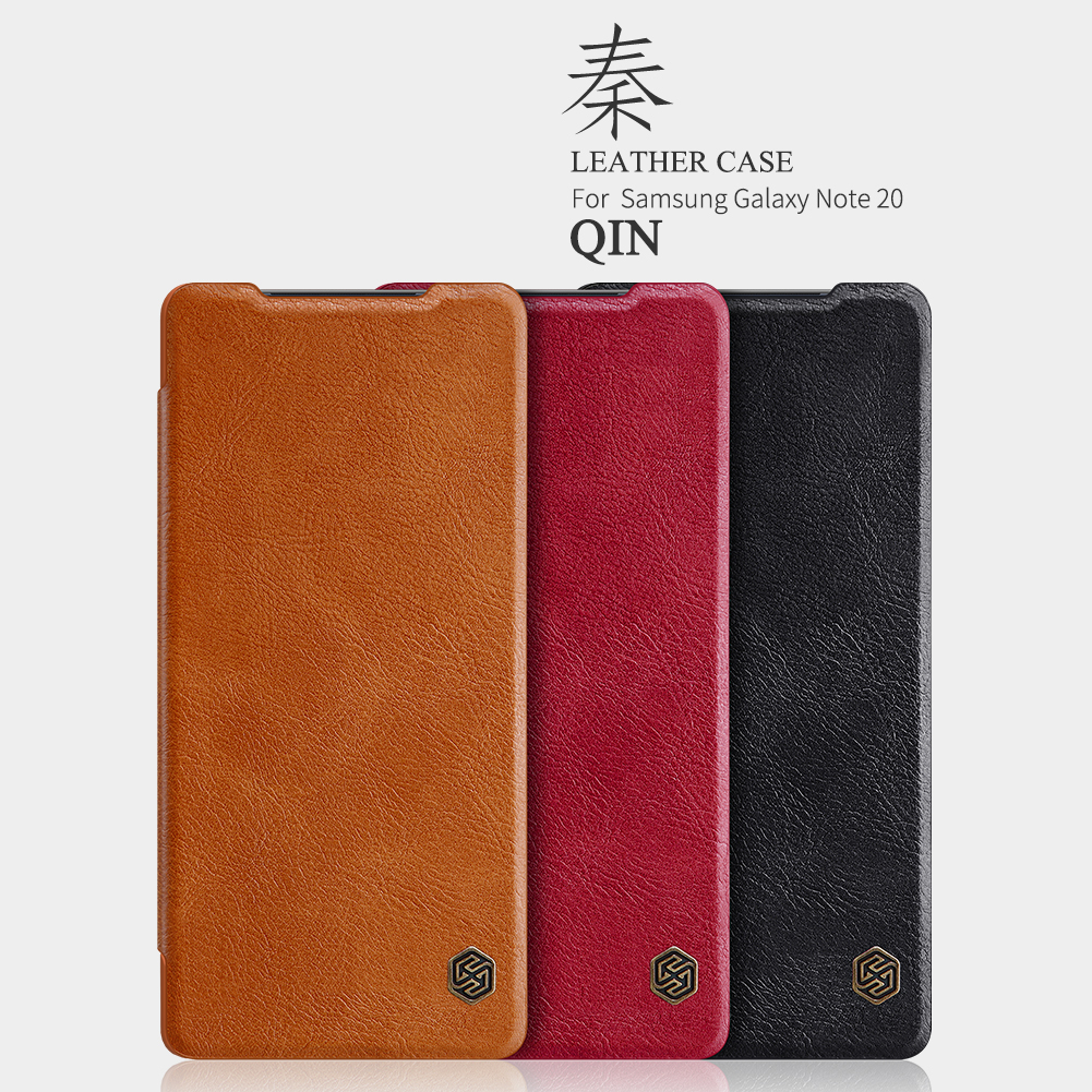 Case Samsung Galaxy Note 20/Note 20 5G / Pre-Order * NILLKIN Qin สร้างด้วยหนัง PU ระดับพรีเมี่ยมทำให้เกิดสไตล์ขุนนางและบารอนใหม่ *