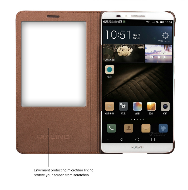 Case Huawei Ascend Mate7 / Pre-order * QIALINO คลาสสิกสไตล์หนังแท้ดูสมาร์ท *
