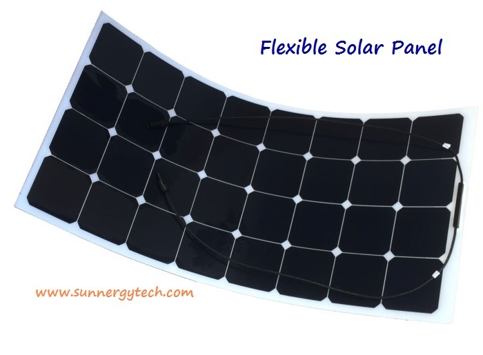 แผงโซล่าเซลล์ ชนิด Mono-Crystalline ขนาด 180W แบบโค้งงอได้ Flexible Solar Panel