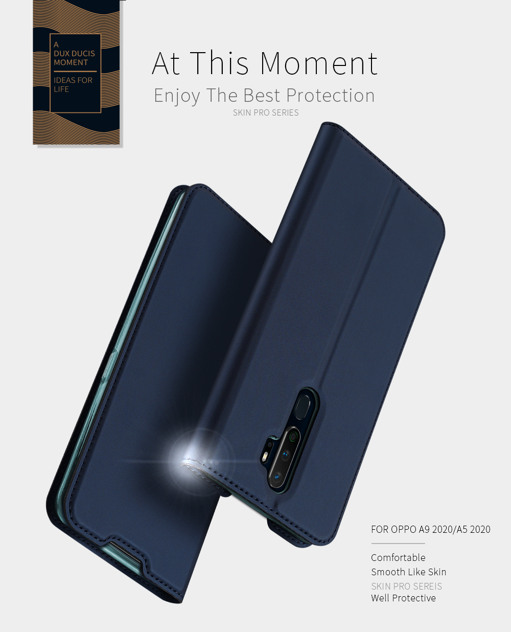 Case OPPO A9 (2020) / OPPO A5 (2020) / Pre-order * DUX DUCIS Surface Pro หนัง PU มันวาวที่ผ่านการคัดสรรมาอย่างดีเรียบเนียนเหมือนผิวหนัง *