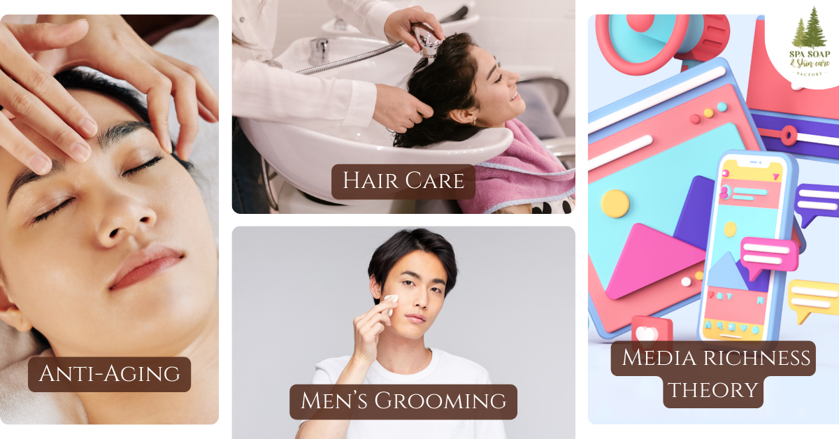 Anti-Aging, Hair Care, Men’s Grooming, ความหลากหลายของสื่อ