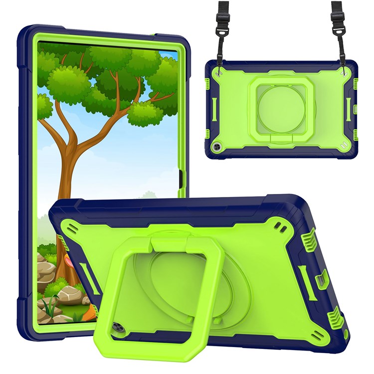 Case Lenovo Tab M10 Plus (3rd Gen) # Pre-order * คุณภาพสูง: กรอบเคสน้ำหนักเบาและสัมผัสนุ่มทำจากพลาสติกและซิลิโคนระดับพรีเมียมพร้อมสายคล้องไหล่ *