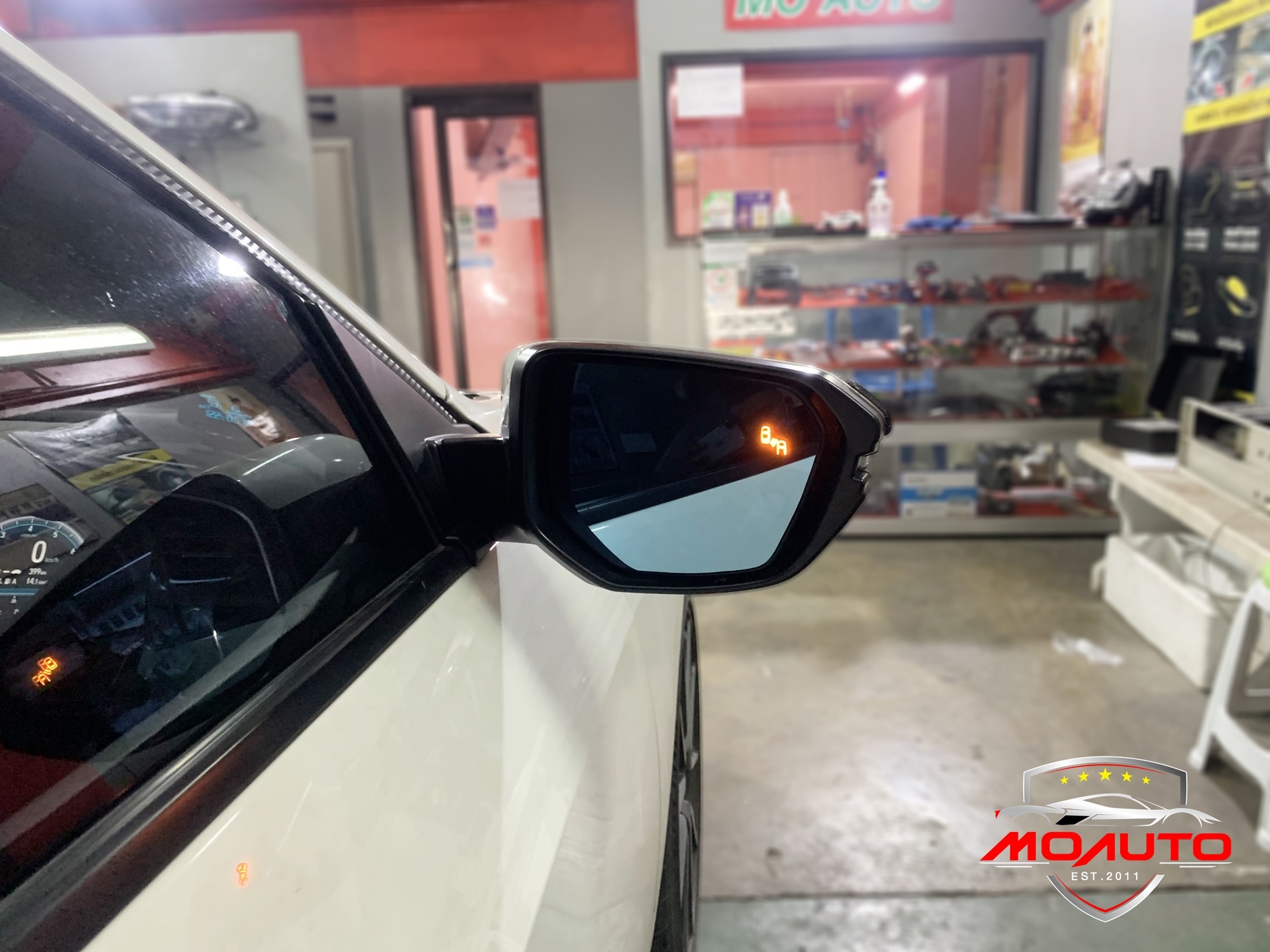 ชุดระบบช่วยเตือนมุมอับสายตาที่กระจกมองข้าง V1 (Blind Spot Monitor) CIVIC FK / FK MC
