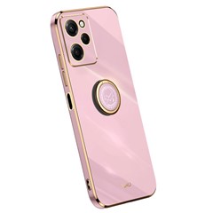 Case Xiaomi Poco X5 Pro 5G # Pre-Order * XINLI เคสแหวนขาตั้งเคสโทรศัพท์ Electroplating Golden Edge Soft TPU Cover *