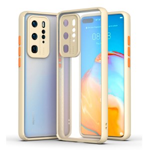 Case Huawei P40 Pro / Pre-order * เคส Soft TPU ขอบ 2 สี + Matte PC Back ไฮบริด *