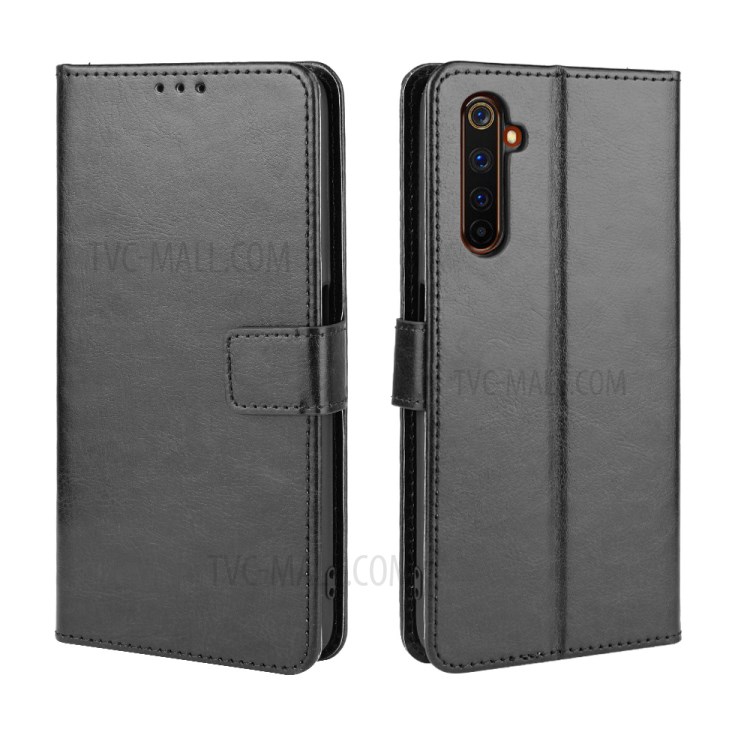 Case Realme 6 Pro / Pre-Order * เคสCrazy Horse สไตล์หนัง PU Wallet สไตล์กระเป๋า: 3 ช่องเสียบการ์ด + กระเป๋าเงินสด 1 ช่อง *