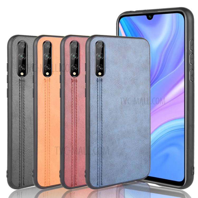 Case Huawei Y8p / Pre-Order * เคสไฮบริดเคสหนัง PU เคลือบ PC + TPU การออกแบบเส้นเย็บที่เป็นเอกลักษณ์ *