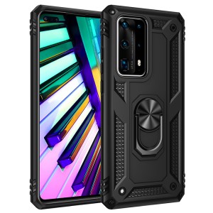 Case Huawei P40 Pro+ / Pre-order * เคส PC + TPU Combo Kickstand Armor Cell Phone Cover สร้างด้วยพลาสติกและวัสดุ TPU ป้องกันสองชั้น *