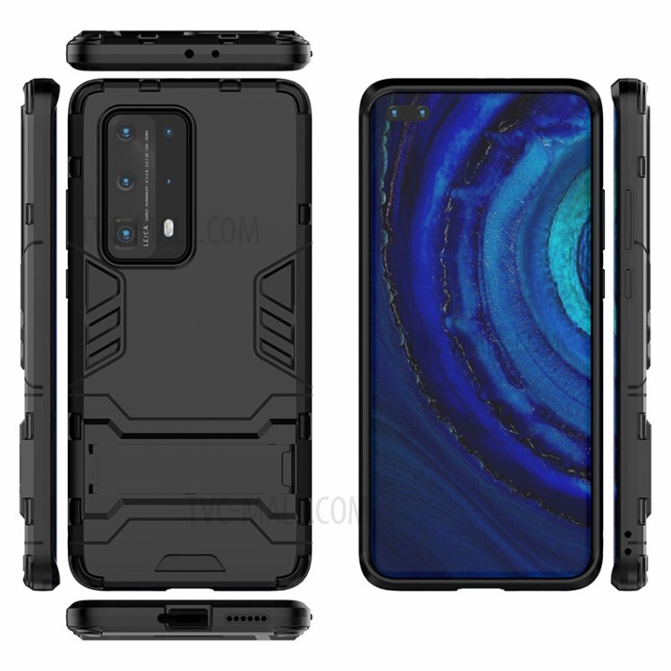 Case Huawei P40 Pro+ / Pre-order * เคสพลาสติก + ปก TPU พร้อมขาตั้ง วัสดุ TPU และพลาสติกแบบไฮบริด *