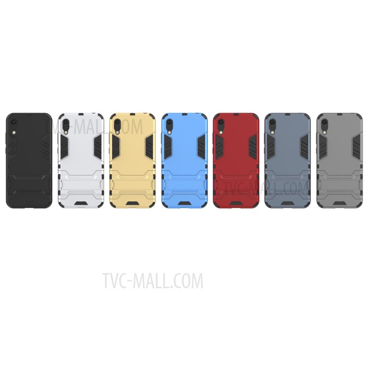 Casei Huawei Y6 2019 / Y6 Pro (2019) / Pre-order * เคสพลาสติก + TPU ไฮบริดพร้อมขาตั้ง *