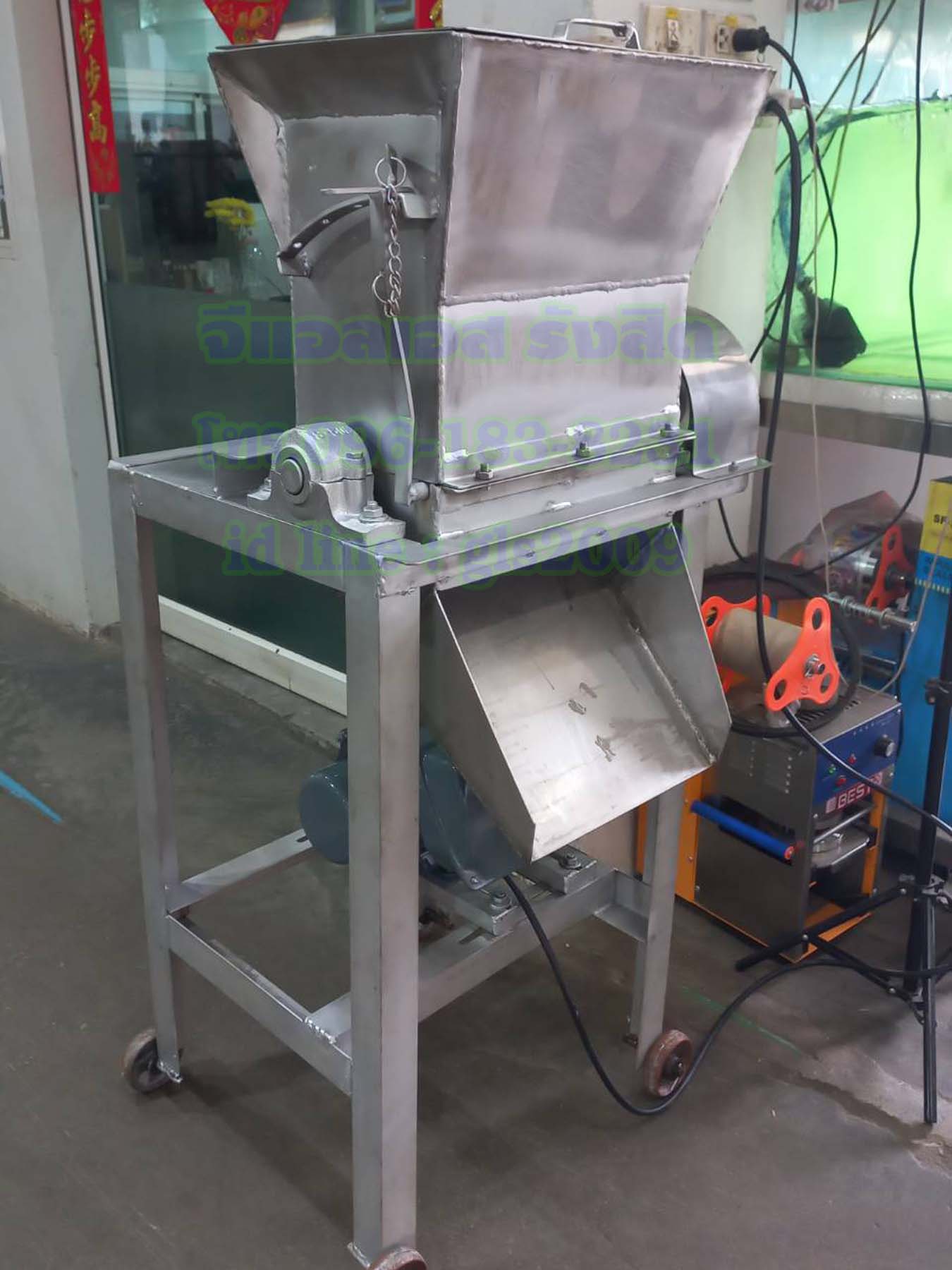 เครื่องตีน้ำแข็งสแตนเลส1กั๊กมอเตอร์2แรง