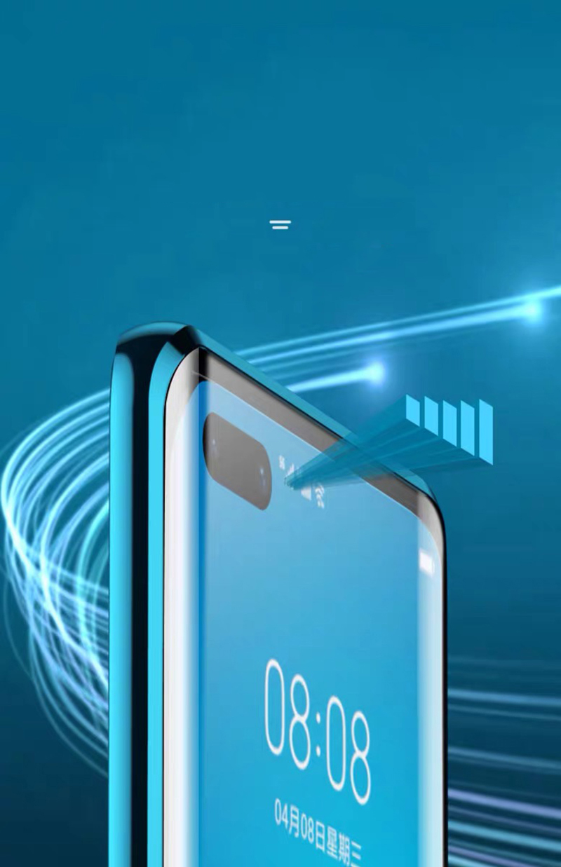 Case Huawei P40 Pro / Pre-order * เคสกรอบโลหะดูดซับแม่เหล็ก + กระจกปกหลัง Combo *