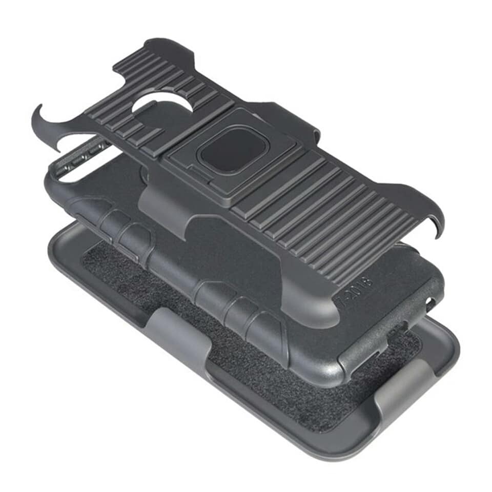 Case Huawei Y7 Pro 2018 / Pre-order * เคสกันกระแทกเกราะไฮบริด ซอง + คลิปเข็มขัด *