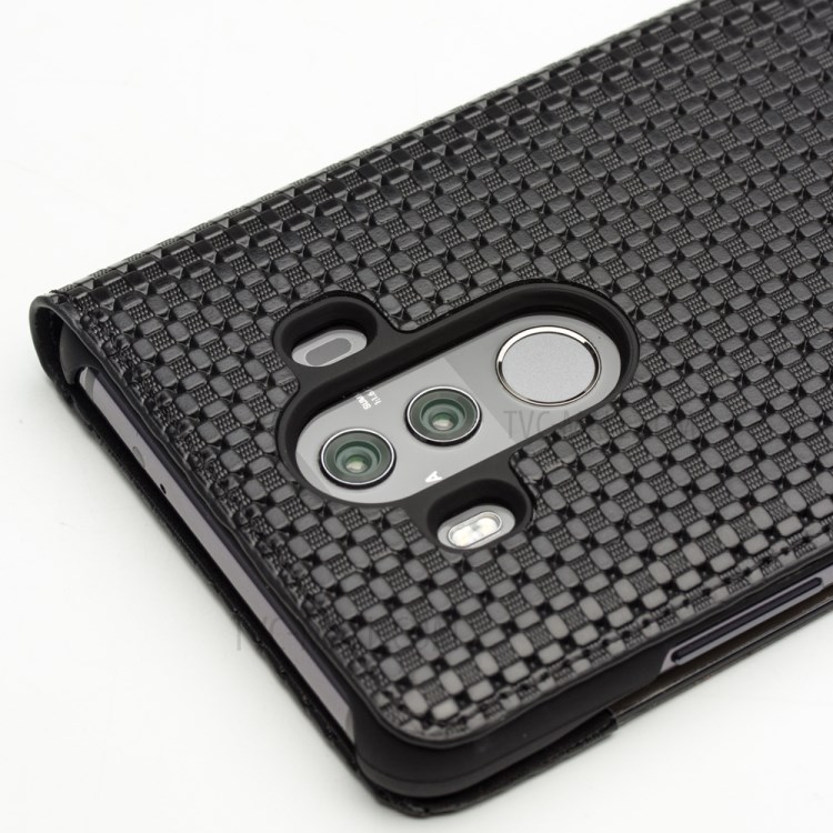 Case Huawei Mate 10 Pro / Pre-order * QIALINO ลายตารางเนื้อหนังวัวแท้ ดูหน้าต่างสมาร์ทเคส *