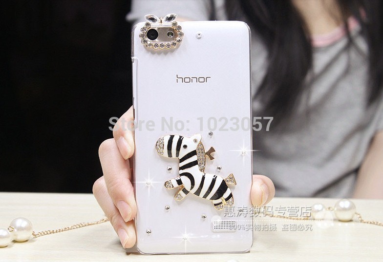 Case Huawei G-Play Mini / Pre-order * ตกแต่งด้วย Rhinestone และส่องแสง Camellia, ประกายและดีลักซ์ *