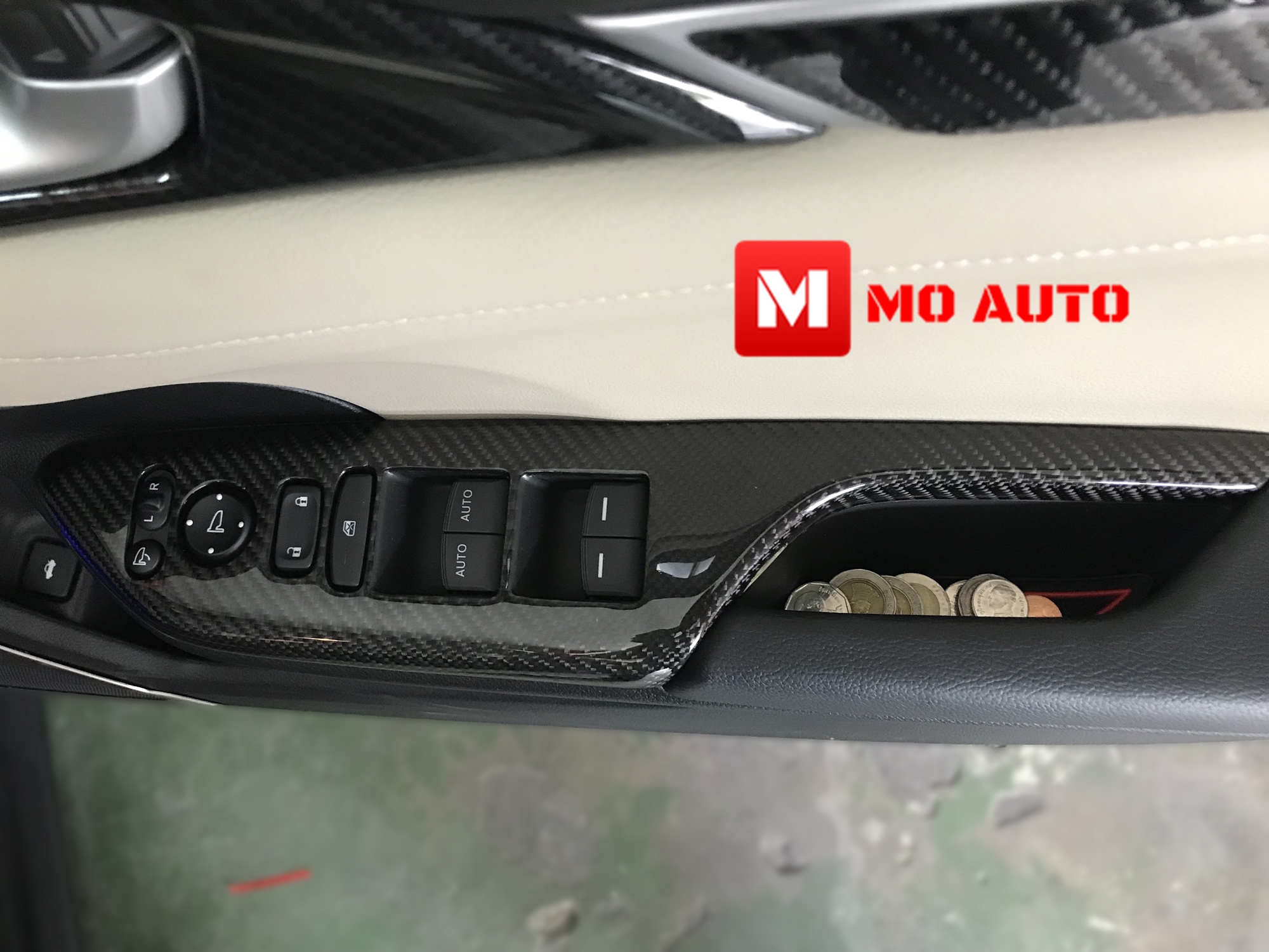 ครอบแผงสวิทช์กระจก Carbon แท้ CIVIC FC / FK 2016-2021