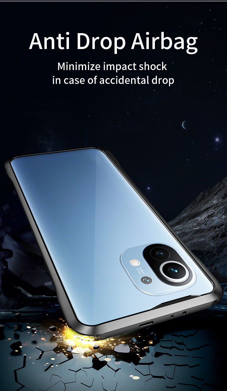 Case Xiaomi Mi 11 5G # Pre-Order * Bumper Case Le-Lock ชุดหัวเข็มขัดโลหะกรอบ Protector *