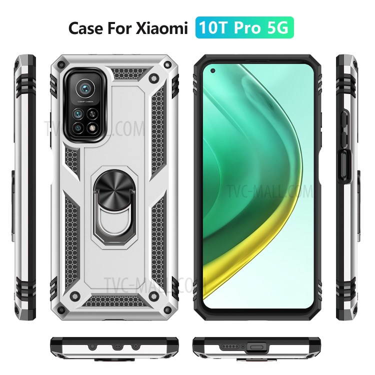 Case Xiaomi Mi 10T Pro 5G / Pre-order * Armor Anti-fall Hybrid PC + TPU สร้างด้วยวัสดุพลาสติกและ TPU การป้องกันสองชั้น *