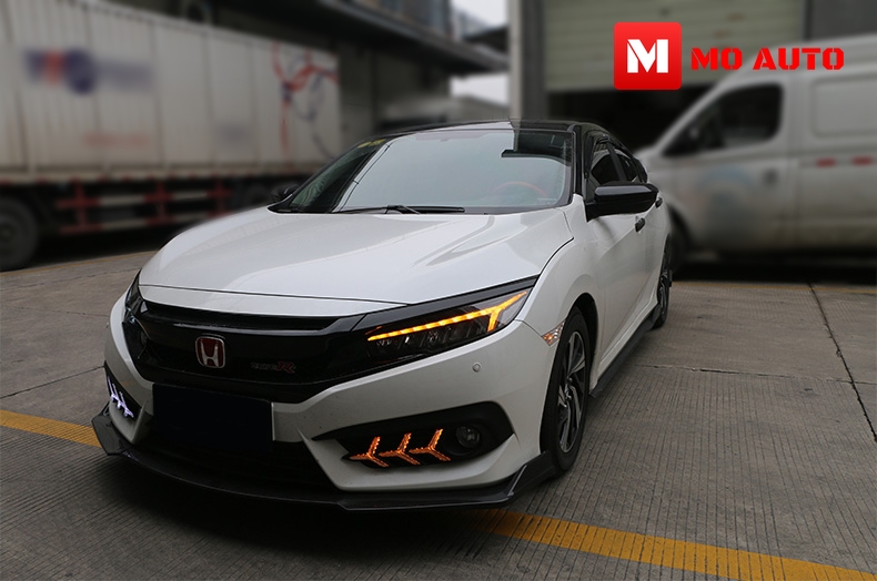 โคมไฟหน้า LED CIVIC FK ทรง Audi Style