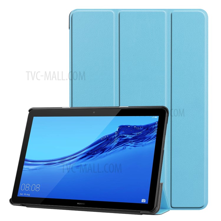 Case Huawei MediaPad T5 / Pre-Order * เคสหนัง 3-พับพร้อมขาตั้ง ซับไมโครไฟเบอร์เพื่อการป้องกันหน้าจอที่ดีที่สุด *