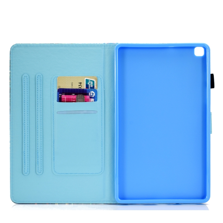 Case Samsung Galaxy Tab S6 Lite / Pre-Order * เคสซองหนังแบนขวาด้วยปากกาปกและช่องใส่การ์ดและหัวเข็มขัดป้องกันการลื่นไถล Strip และ Bracket *