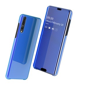 Case Huawei P20 Pro / Pre-order * View Window Mirror ทำจากวัสดุหนัง PC + PU หน้าต่างโปร่งแสงเพื่อการดูข้อมูลที่ง่าย *