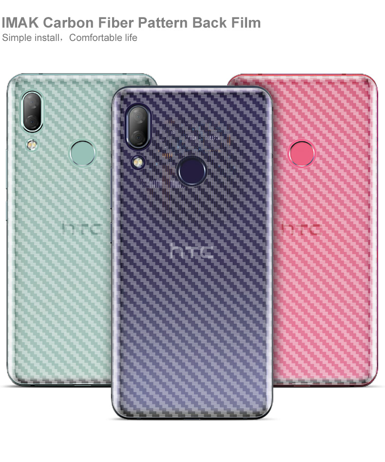 ฟิล์มกันรอยด้านหลัง HTC U19e / Pre-Order * IMAK พื้นผิวคาร์บอนไฟเบอร์ *