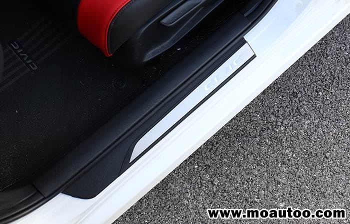 สคับเพลทชายบันได LED สีน้ำเงิน 4 ประตู CIVIC FC / FK 2016-2021