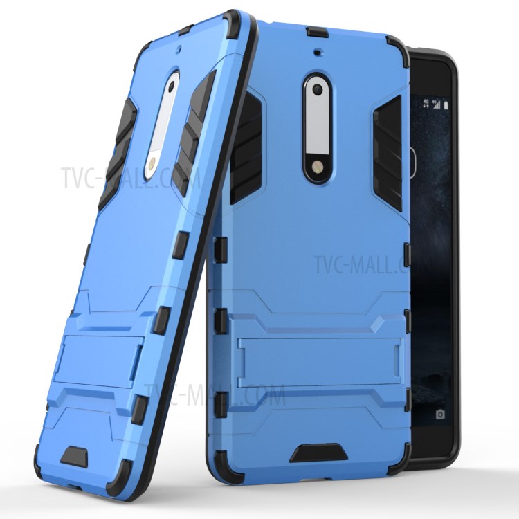 Case Nokia 5 / Pre-order * พลาสติกแข็ง + อ่อน TPU = ตัวป้องกันแบบสองชั้น +ขาตั้ง *