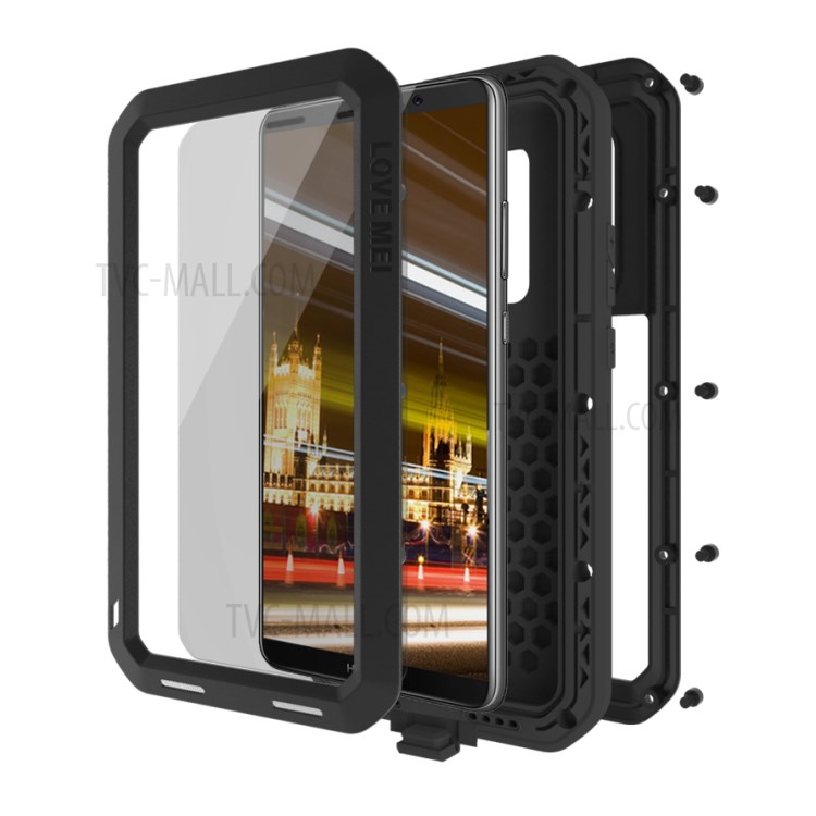 Case Huawei Mate 10 Pro / Pre-order * LOVE MEI วัสดุ: โลหะ + ซิลิโคน + แก้วหุ้มเกราะ *