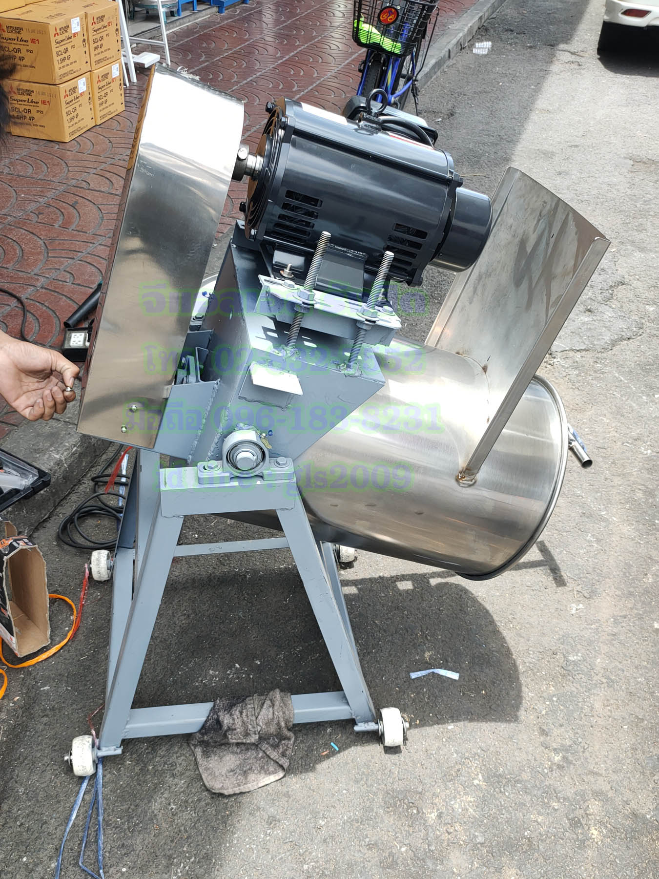 เครื่องปั่นน้ำเกล็ด16นิ้วมอเตอร์มิตซู3แรง