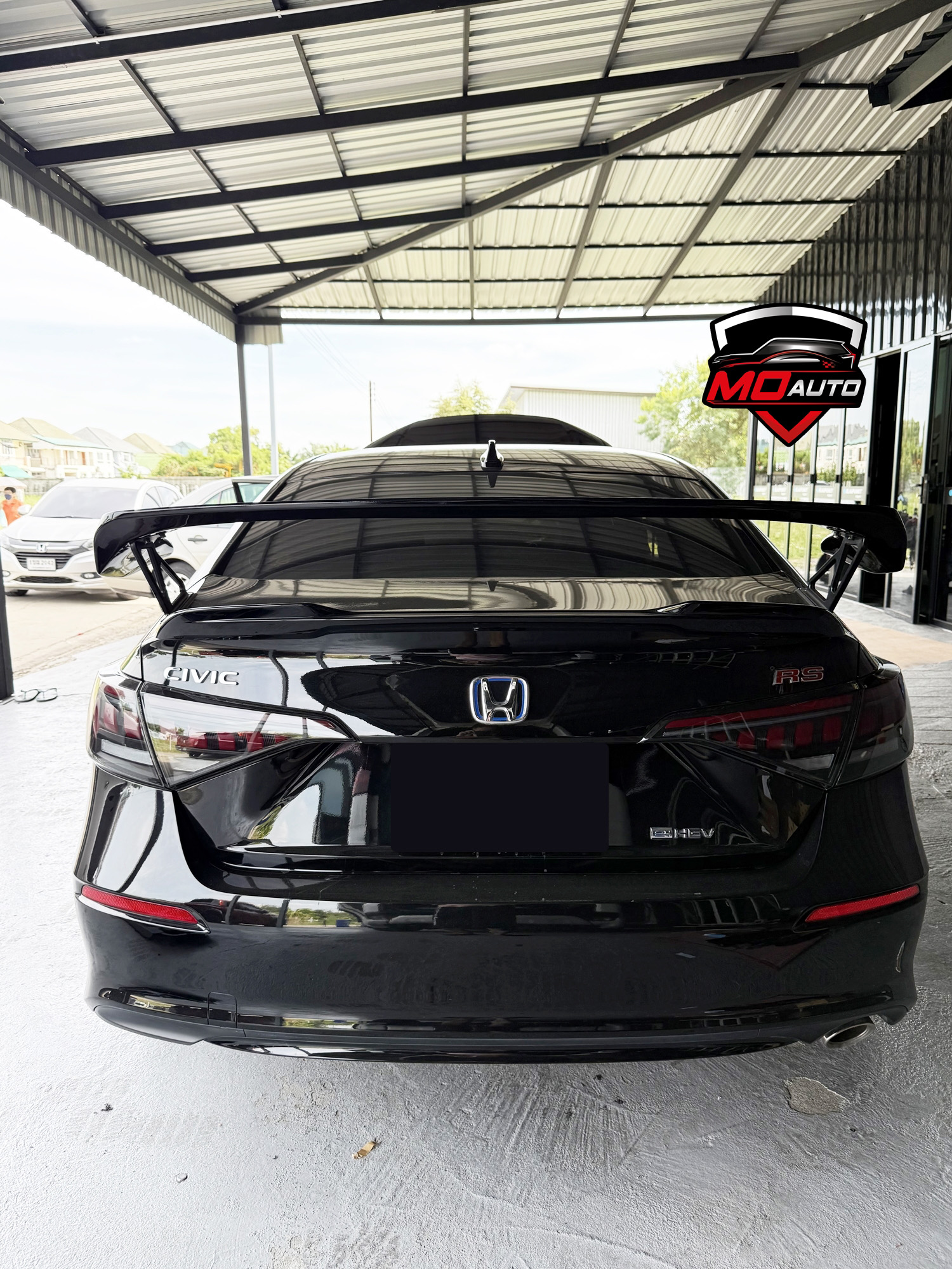 สปอยเลอร์ TYPE-R FL5 ดำเงา สำหรับ CIVIC FE