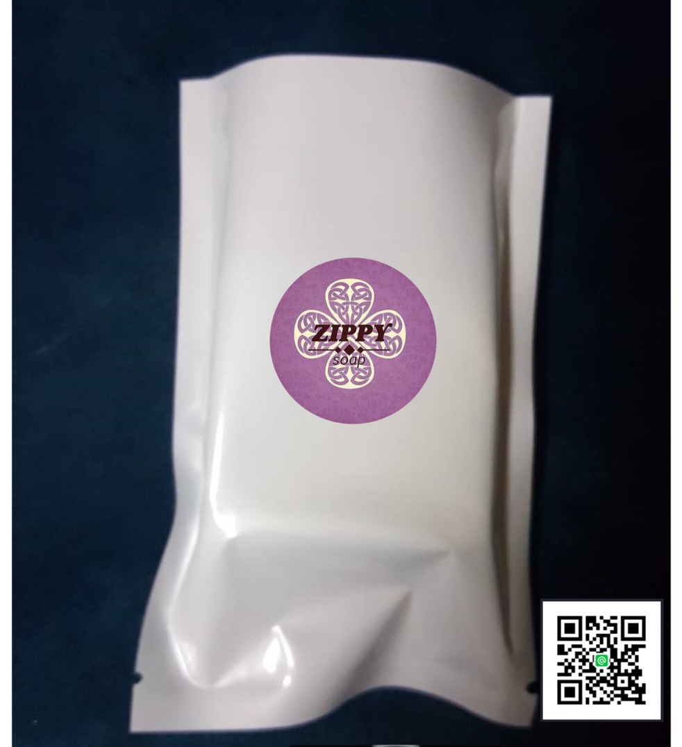 ถุงซองหน้าใสหลังขาว ขนาด 8*12cm 006206