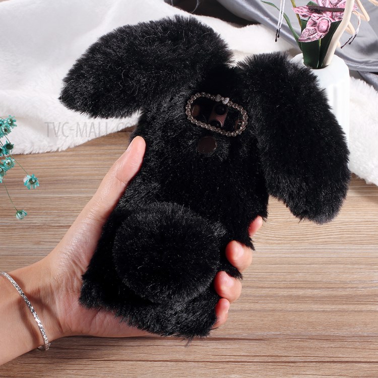 Case Huawei Mate 10 Pro / Pre-order * กระต่ายรูปร่างปุยขนเคลือบ Rhinestone เคส TPU *