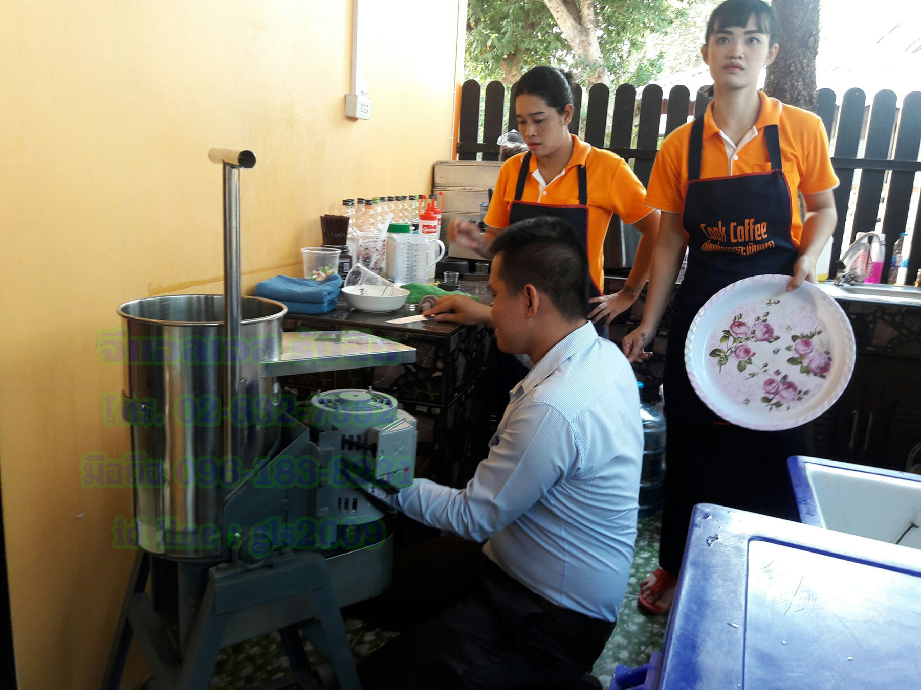 เครื่องทำน้ำเกล็ด10นิ้วพร้อมมอเตอร์มิตซู1แรง