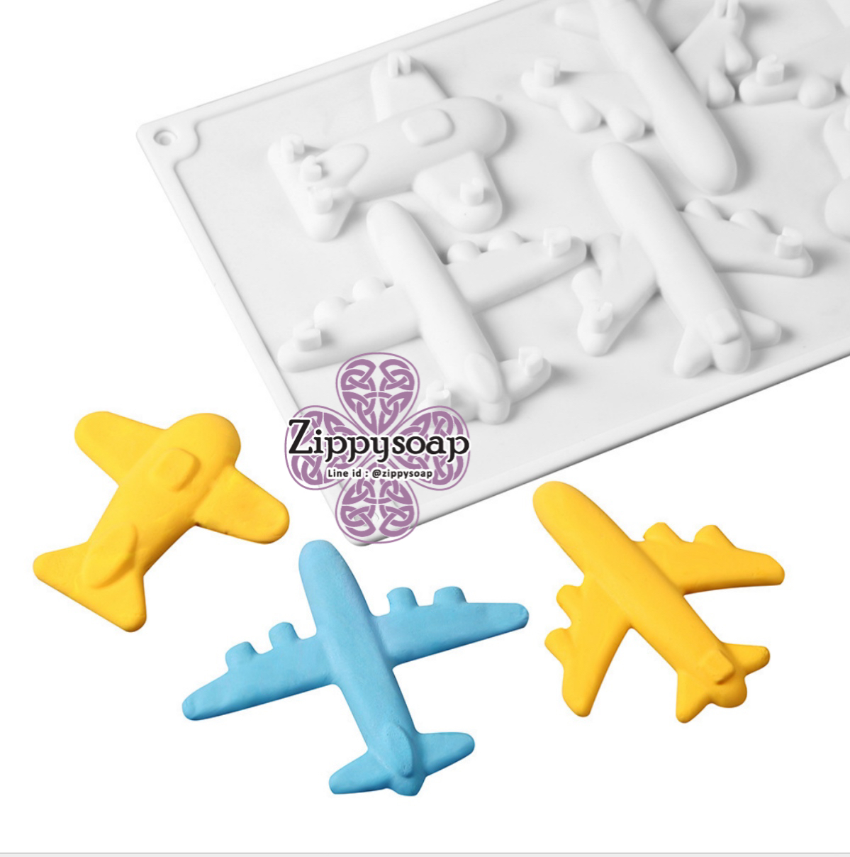 แม่พิมพ์ซิลิโคน เครื่องบิน 6 ช่อง 005003