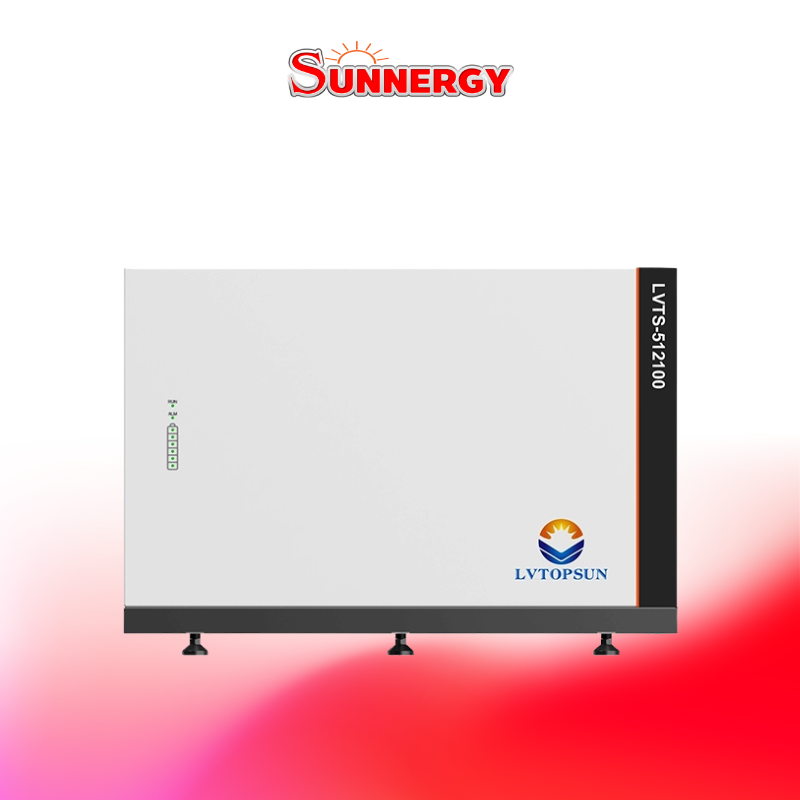 LVTOPSUN LVTS-512100-1 Battery LiFePO4 แบตเตอรี่โซล่าเซลล์ ชนิดลิเธียมฟอสเฟต 51.2V 100Ah