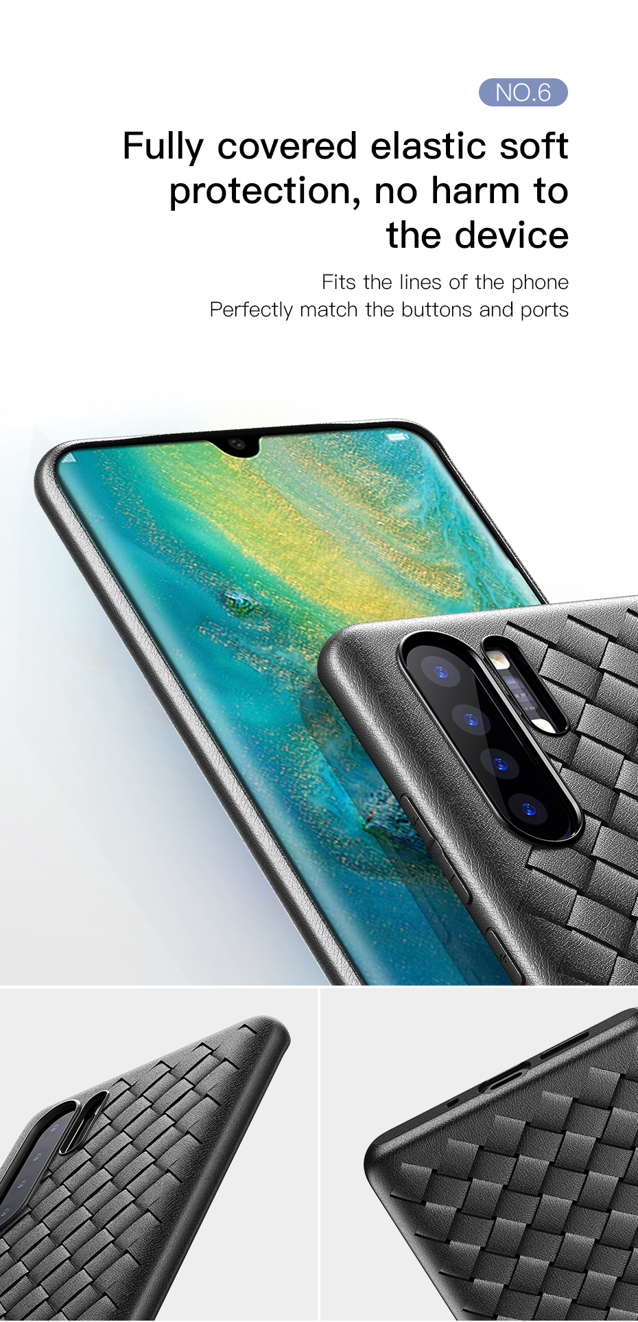 Case Huawei P30 Pro / Pre-Order * BASEUS BV Weaving Case สร้างด้วยวัสดุ TPU นำเข้าจากเยอรมันไบเออร์ *