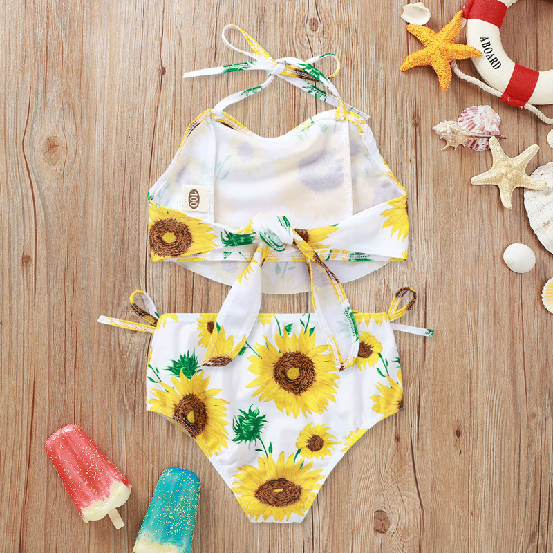 ชุดว่ายน้ำเด็ก ลายดอกทานตะวัน ไซส์ 120