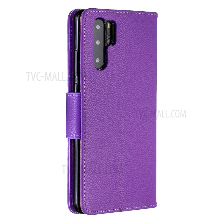 Case Huawei P30 Pro / Pre-Order * เคสผิวลิ้นจี่หนัง PU สไตล์กระเป๋า: 2 ช่องเสียบการ์ด + กระเป๋าเงินสด 1 *