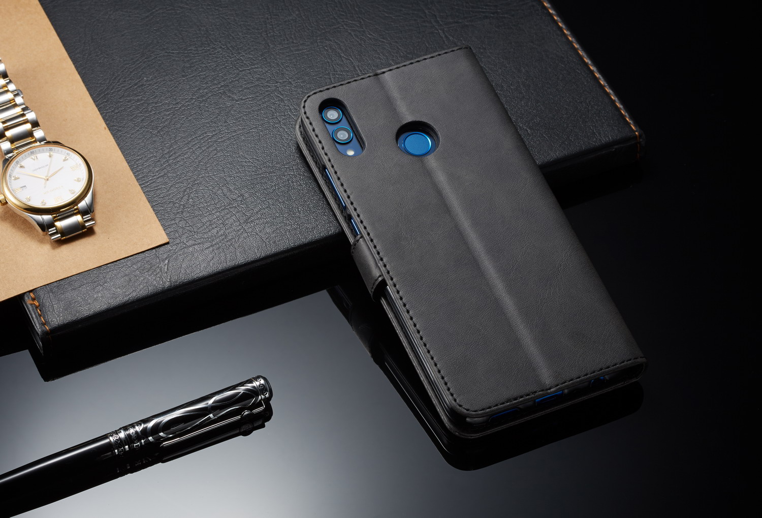 Case Huawei Y9 2019 / Pre-Order * LC.IMEEKE Leather Wallet เคสหนัง PU สไตล์ย้อนยุคดูไฮเอนด์ *