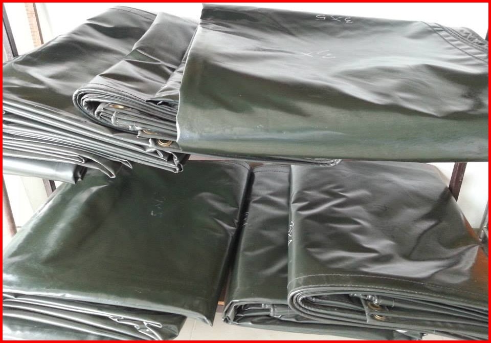 ผ้าใบกันน้ำ คลุมสินค้า ขนาดกว้าง 2m. x ยาว 3m. ผ้าใบกันฝน ผ้าใบกันแดด ผ้าใบคูนิล่อน อย่างดี