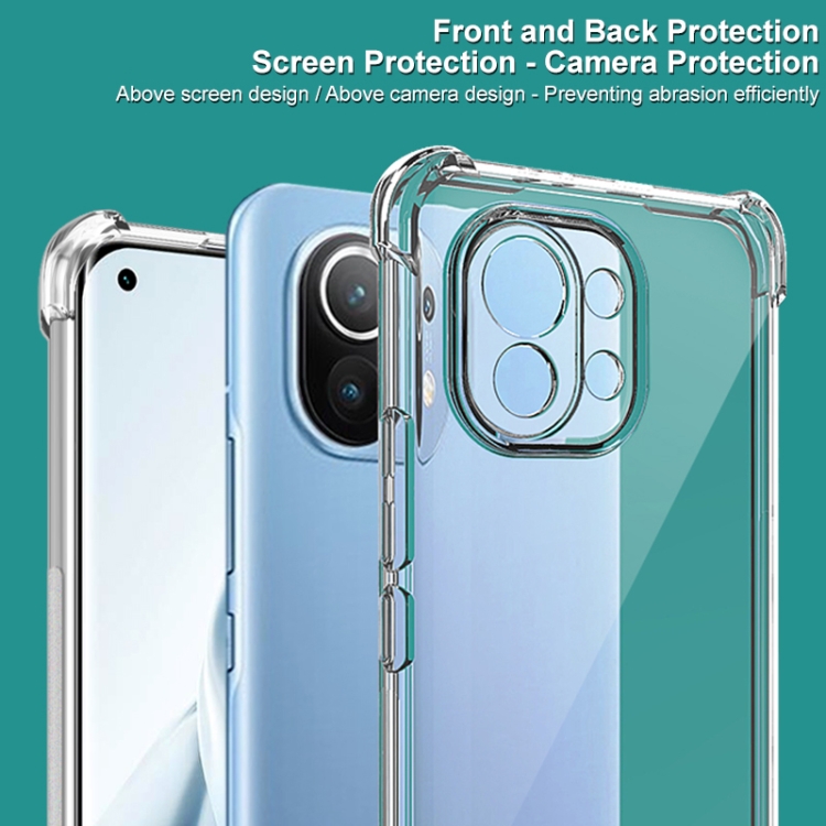 Case Xiaomi Mi 11 5G # Pre-Order * IMAK Full Protection Shock Absorption เคส TPU อ่อน + ฟิล์มกันรอยหน้าจอ *