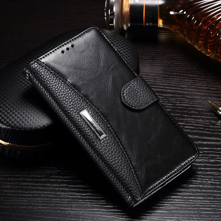 Case Huawei GR5 2017/ Pre-orde * เคสผิวลิ้นจี่ สไตล์พลิก Folio กับเข็มกลัดแม่เหล็ก *