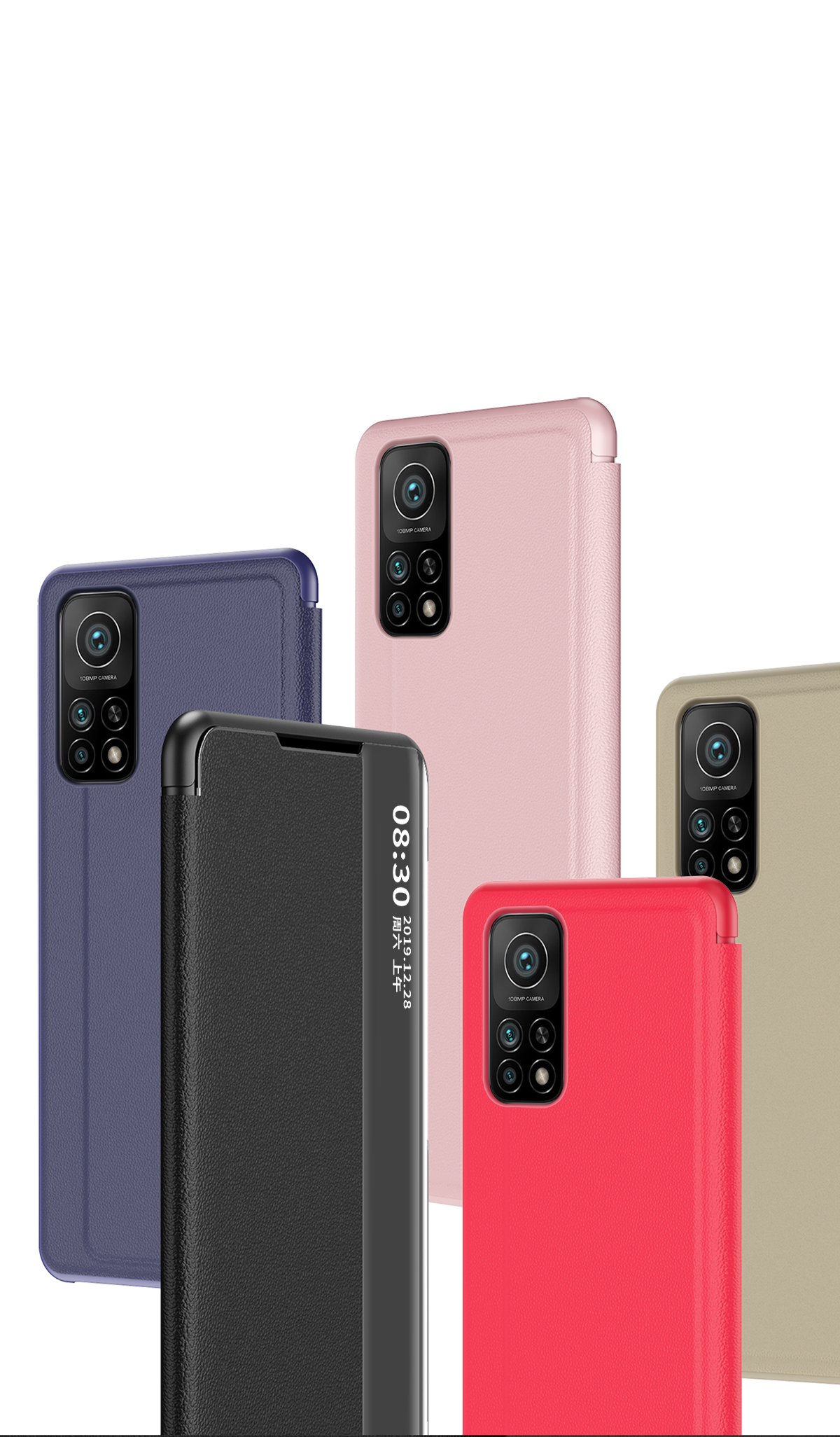 Case Xiaomi Mi 10T 5G / Mi 10T Pro 5G / Pre-order * เคส View Window Flip ทำจากวัสดุหนัง PC + PU หน้าต่างโปร่งแสงเพื่อให้ดูข้อมูลได้ง่าย *