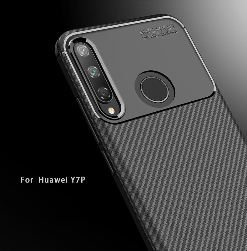 Case Huawei Y7p / Pre-Order * เคสคาร์บอนไฟเบอร์เนื้อ TPU กันกระแทก *