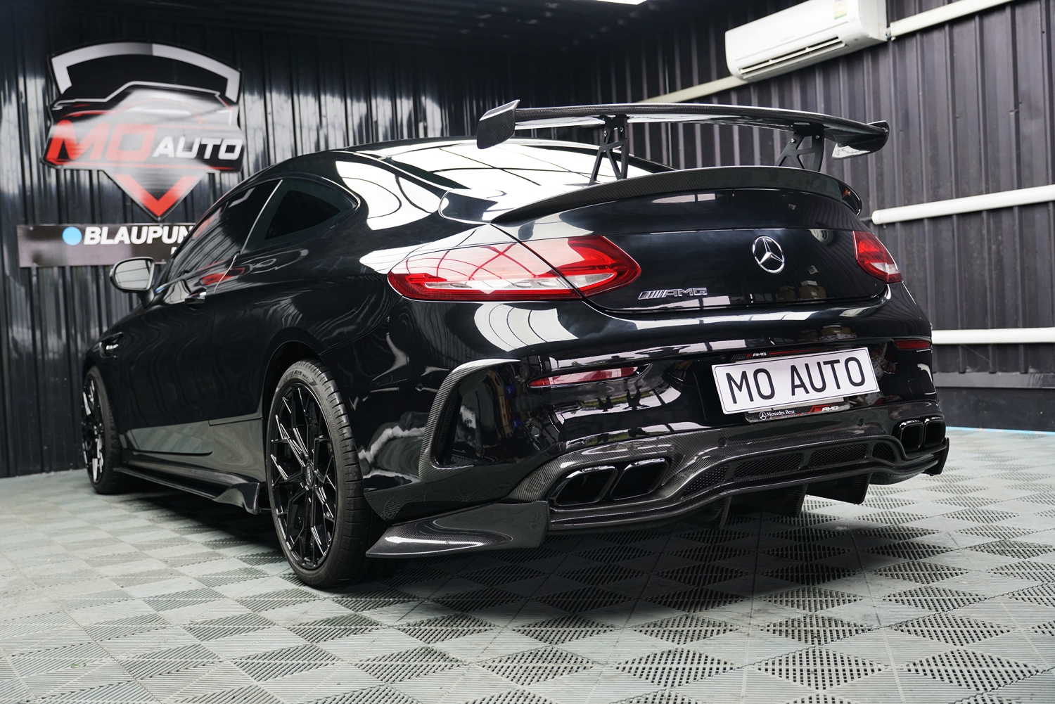 Diffuser PSM คาร์บอนแท้ สำหรับ C Coupe W205 C200 C250