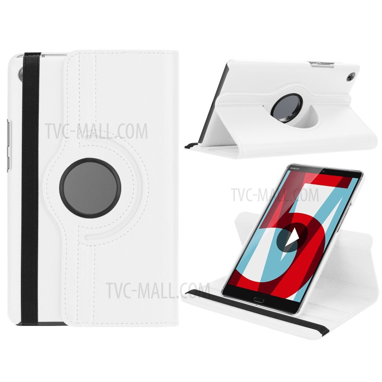 Case Huawei MediaPad M5 / Pre-Order * เคสหมุน 360 องศา ลิ้นจี่เนื้อคลาสสิกสะดวกสบายในการสัมผัส *